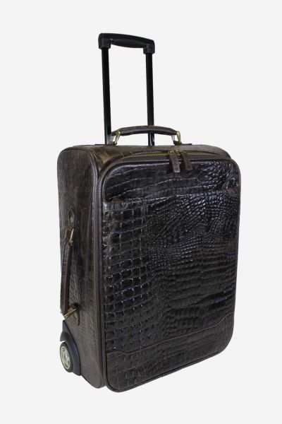 Crocodile trolley bag deals