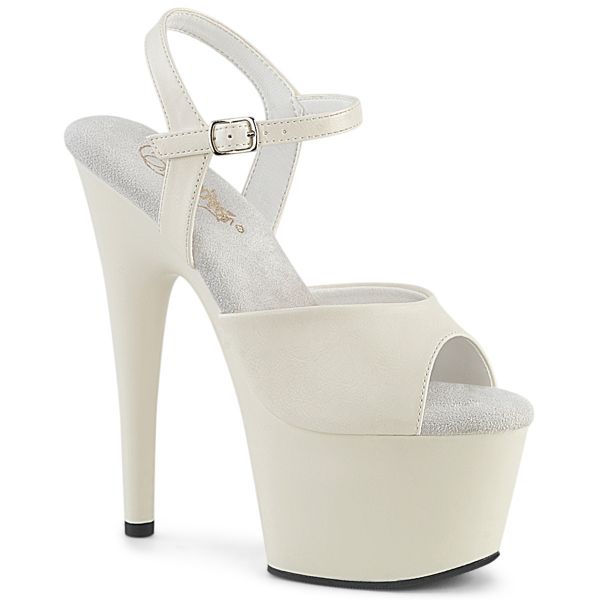 ADORE-709 Klassische Plateau Sandalette off-white PU